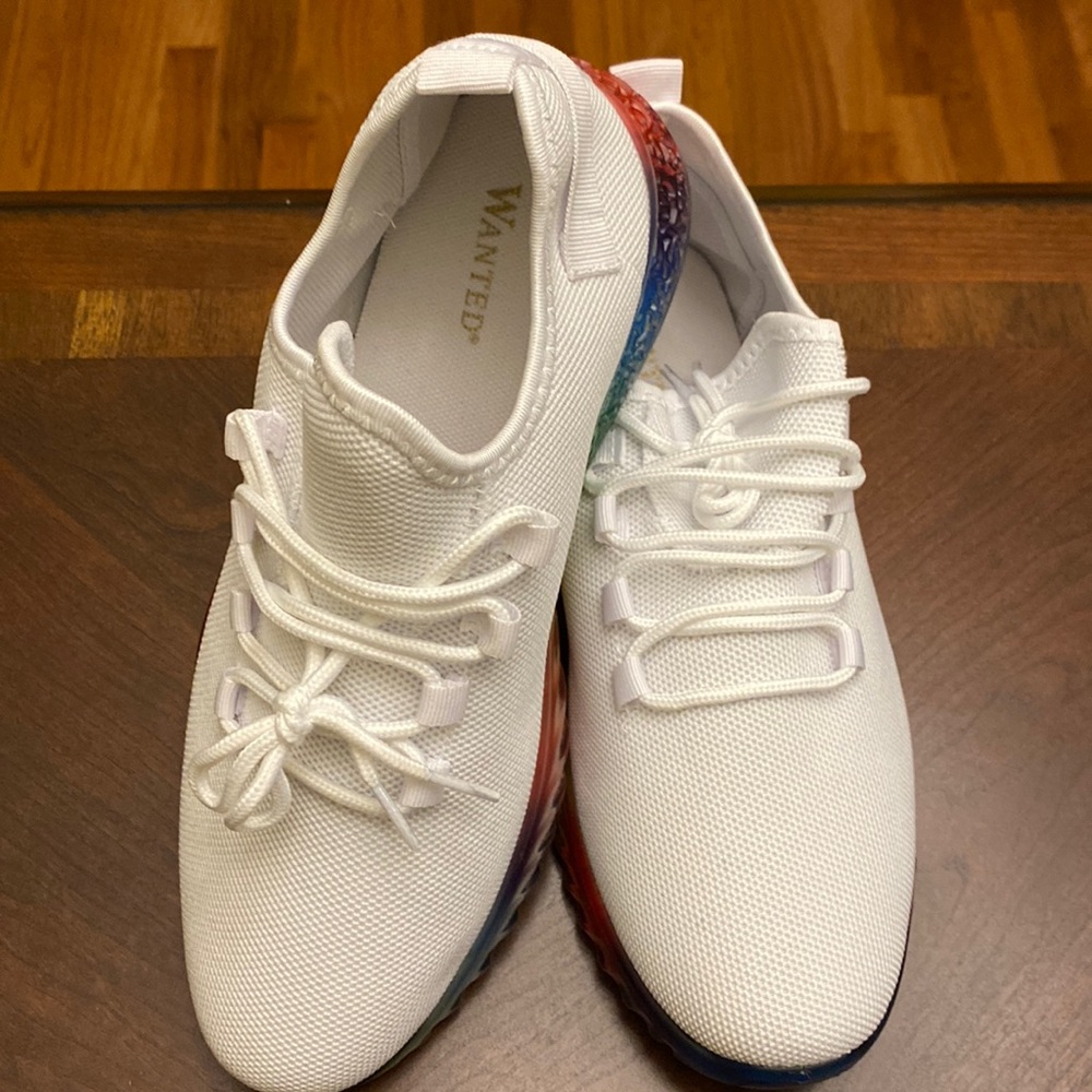 NWT Wanted Rainbow Sole Sneakers today only sale $20